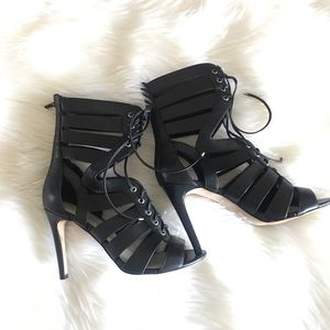 ❤️Sold🖤 Aldo Black Leather Gladiator